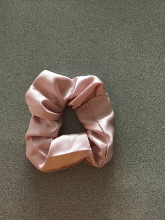 Image of Pink Satin Scrunchie