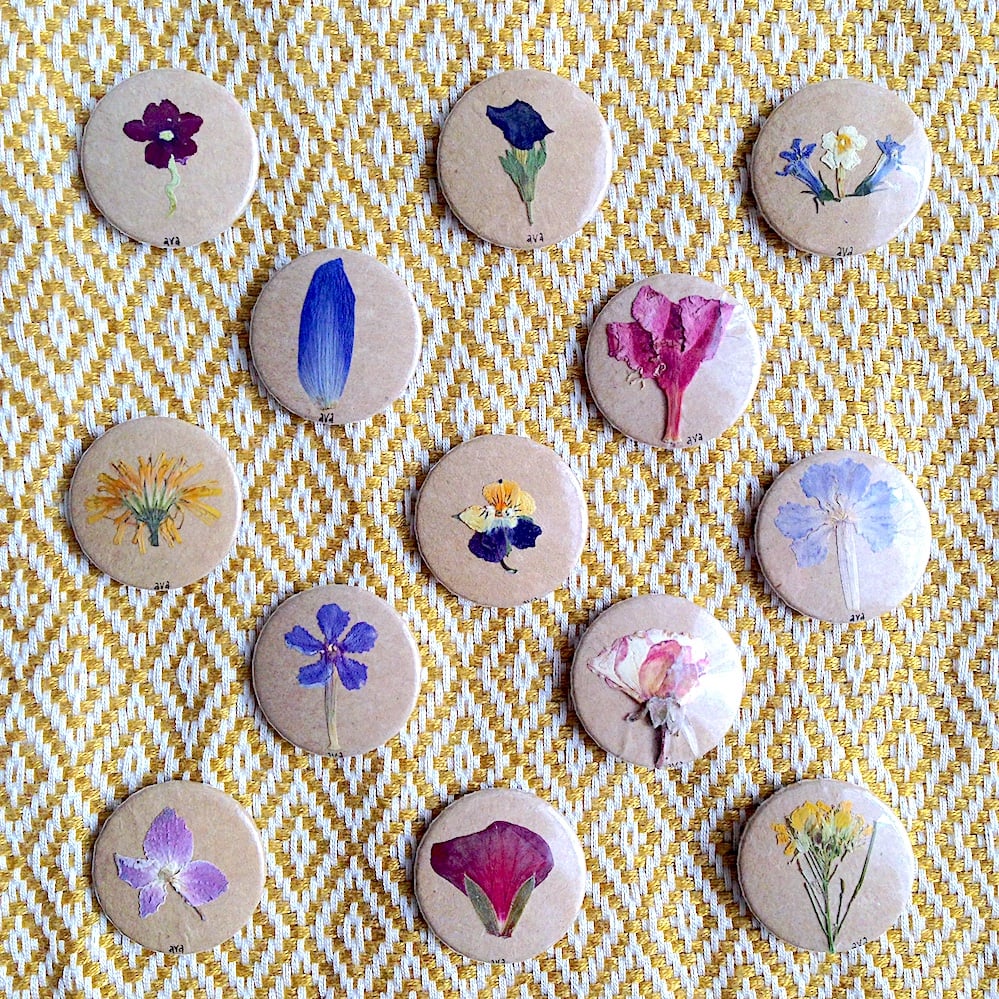 Image of Flower Pins / Buttons