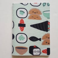 Image 1 of Kawaii sushi notebook (large)