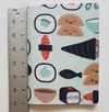 Kawaii sushi notebook (large)