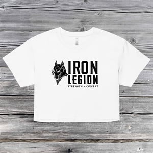 Image of Women’s crop top - Iron Legion Strength + Combat
