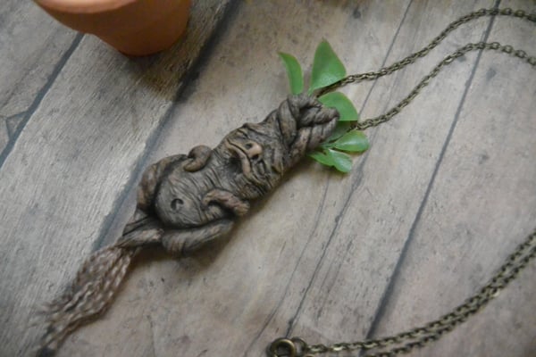 Image of Baby Mandrake Sculpted Pendant