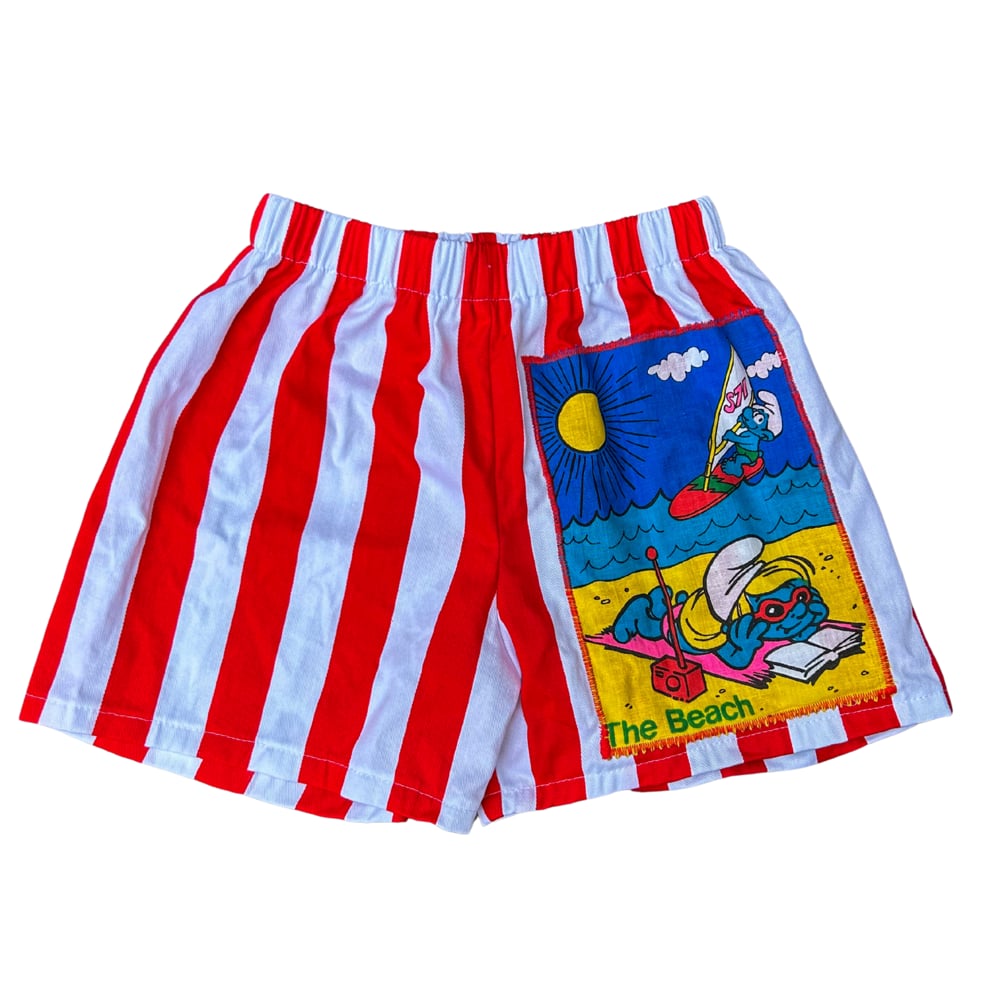 Image of Smurfs at the Beach Shorts - Size 5