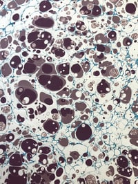 Image 2 of Marbled Paper #26 Raspberry Stormont' 