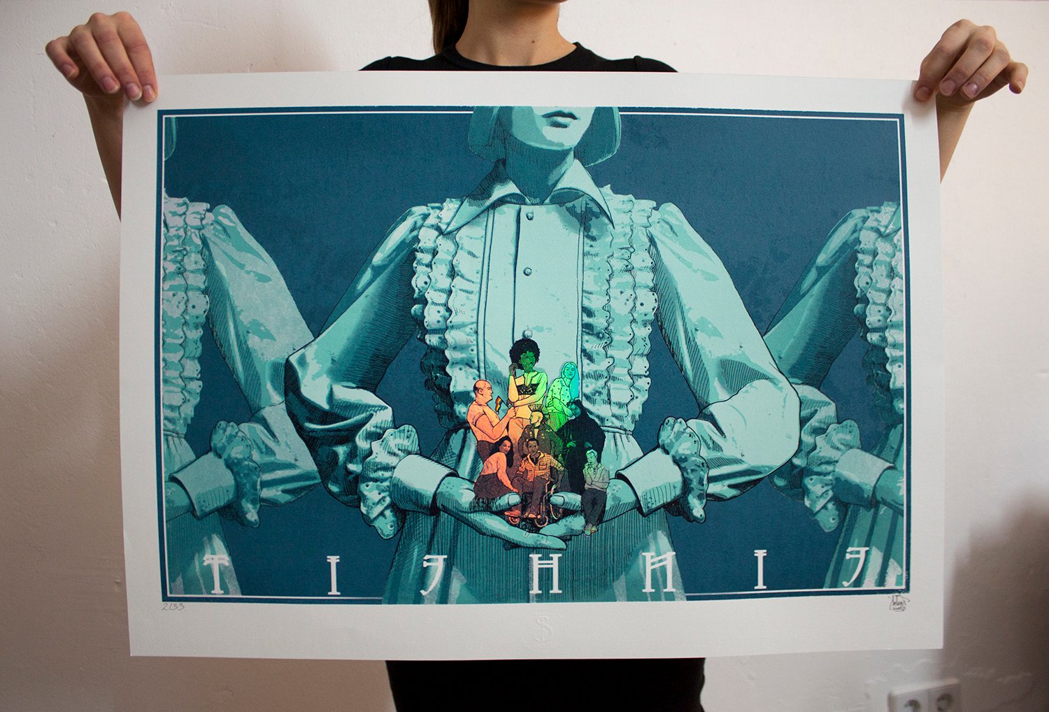 Image of  "Einheit" Hand pulled Screen Print - by Sokar uno 