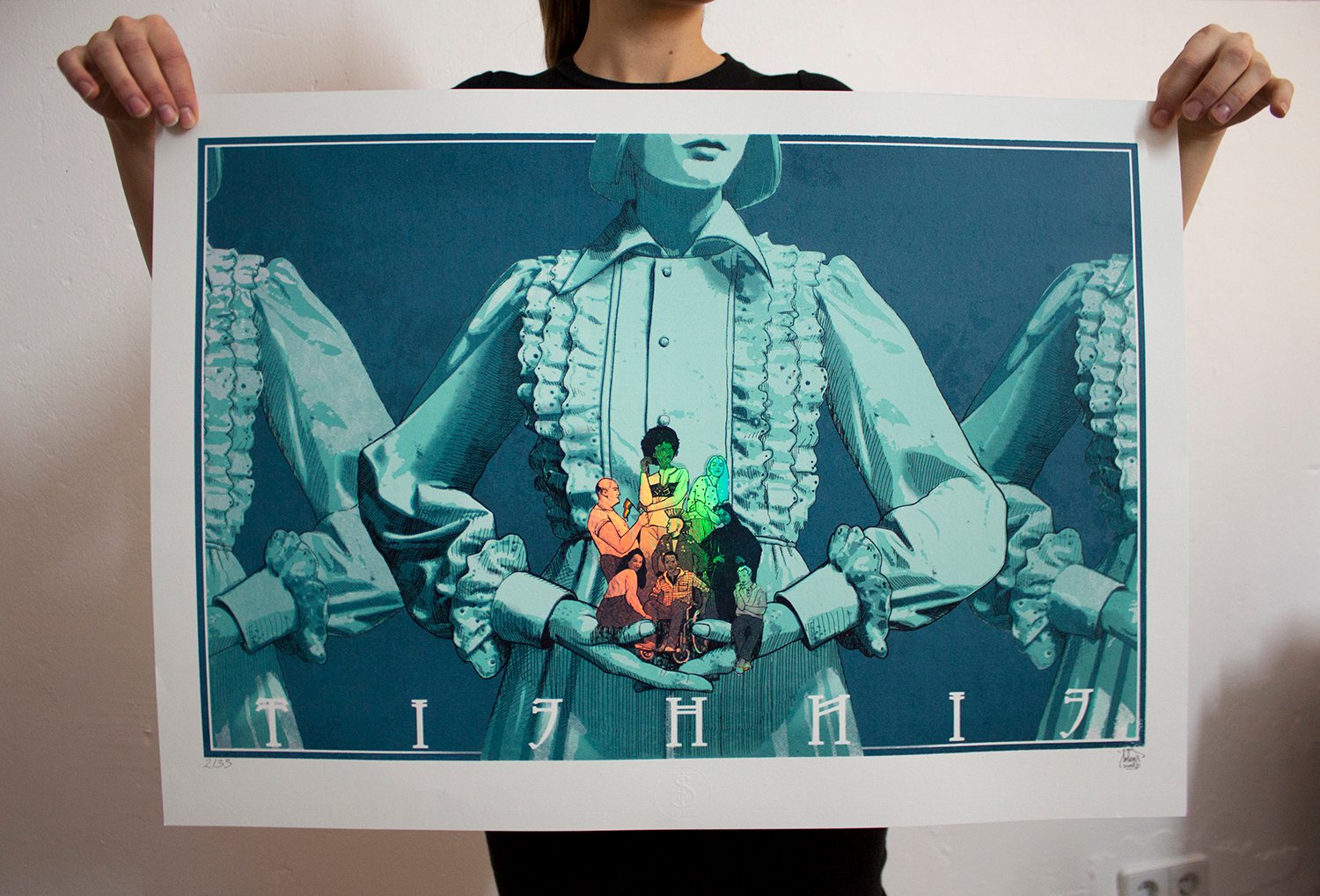 Image of "Einheit" Hand pulled Screen Print - by Sokar uno