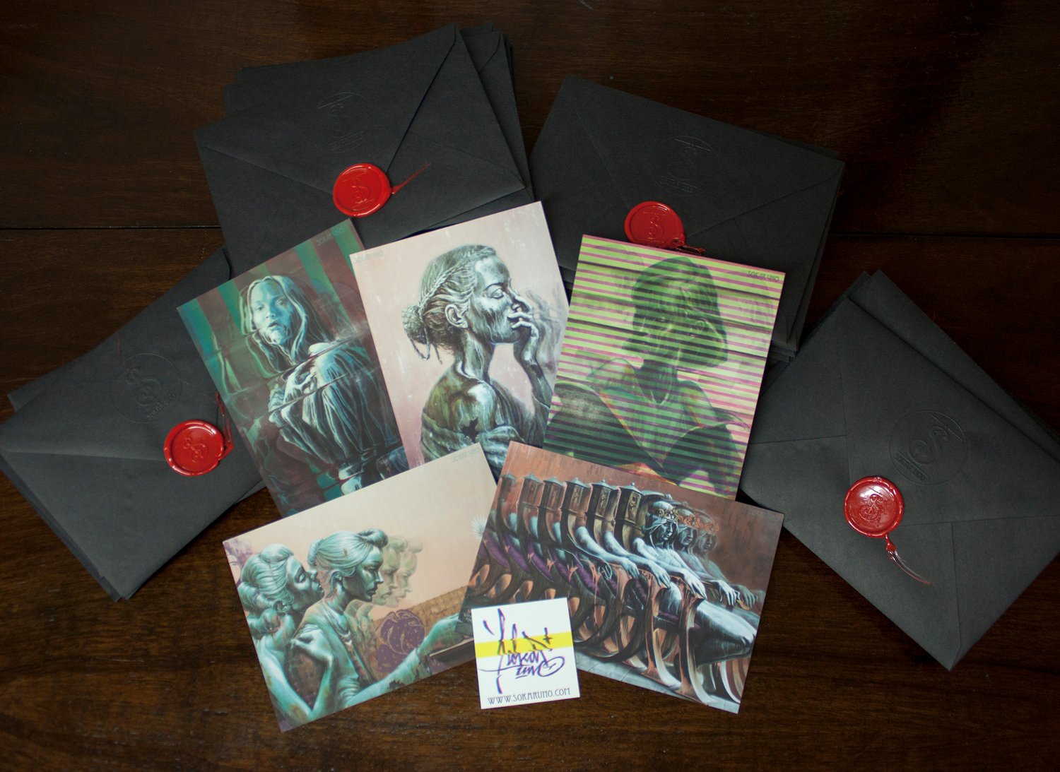 Image of Art Postcards Set by Sokar uno