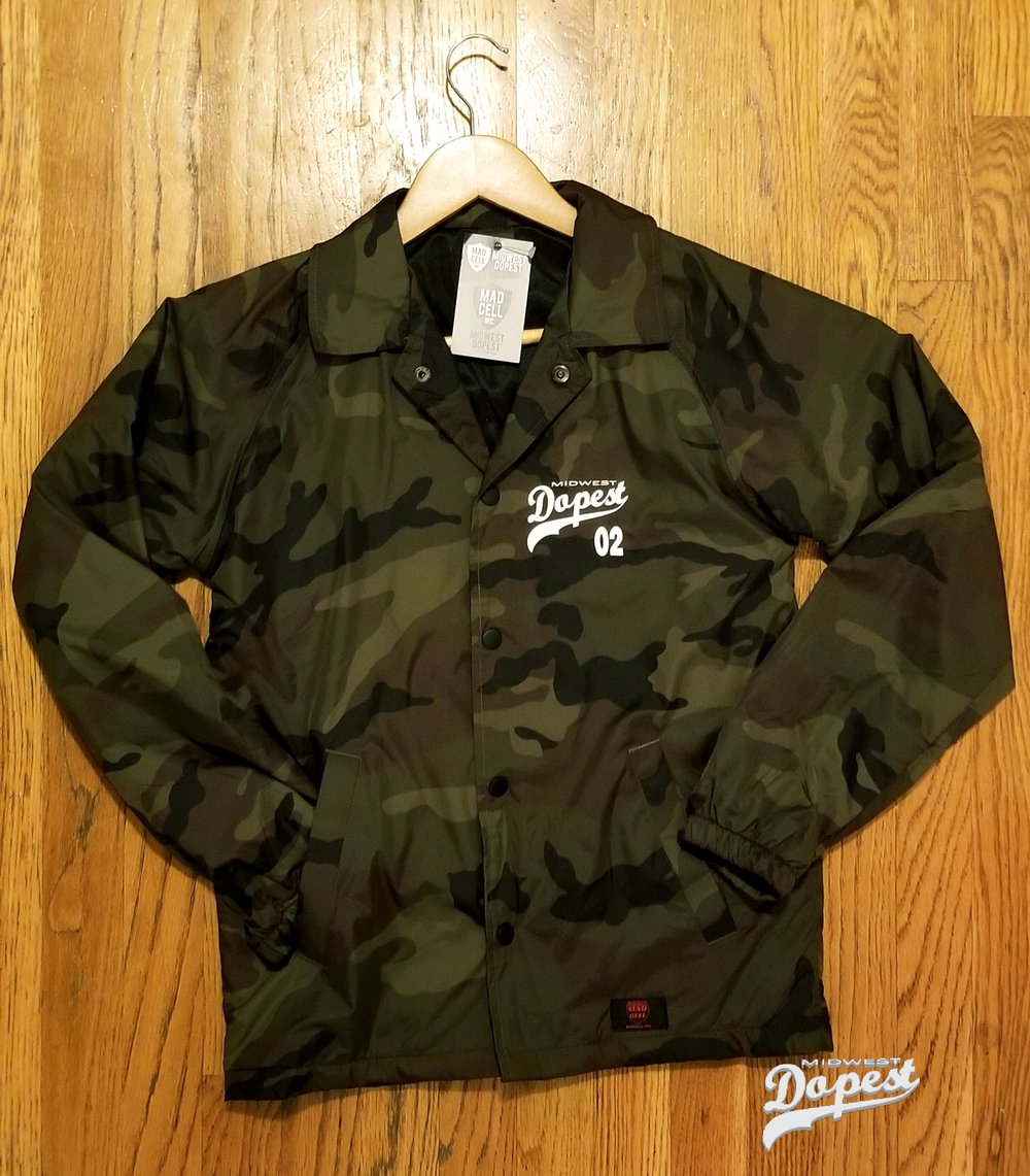 Image of MidWest Dopest Camo Youth Unisex Wind/Water Resistant Jacket 