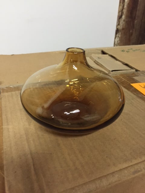 Image of amber bud vase