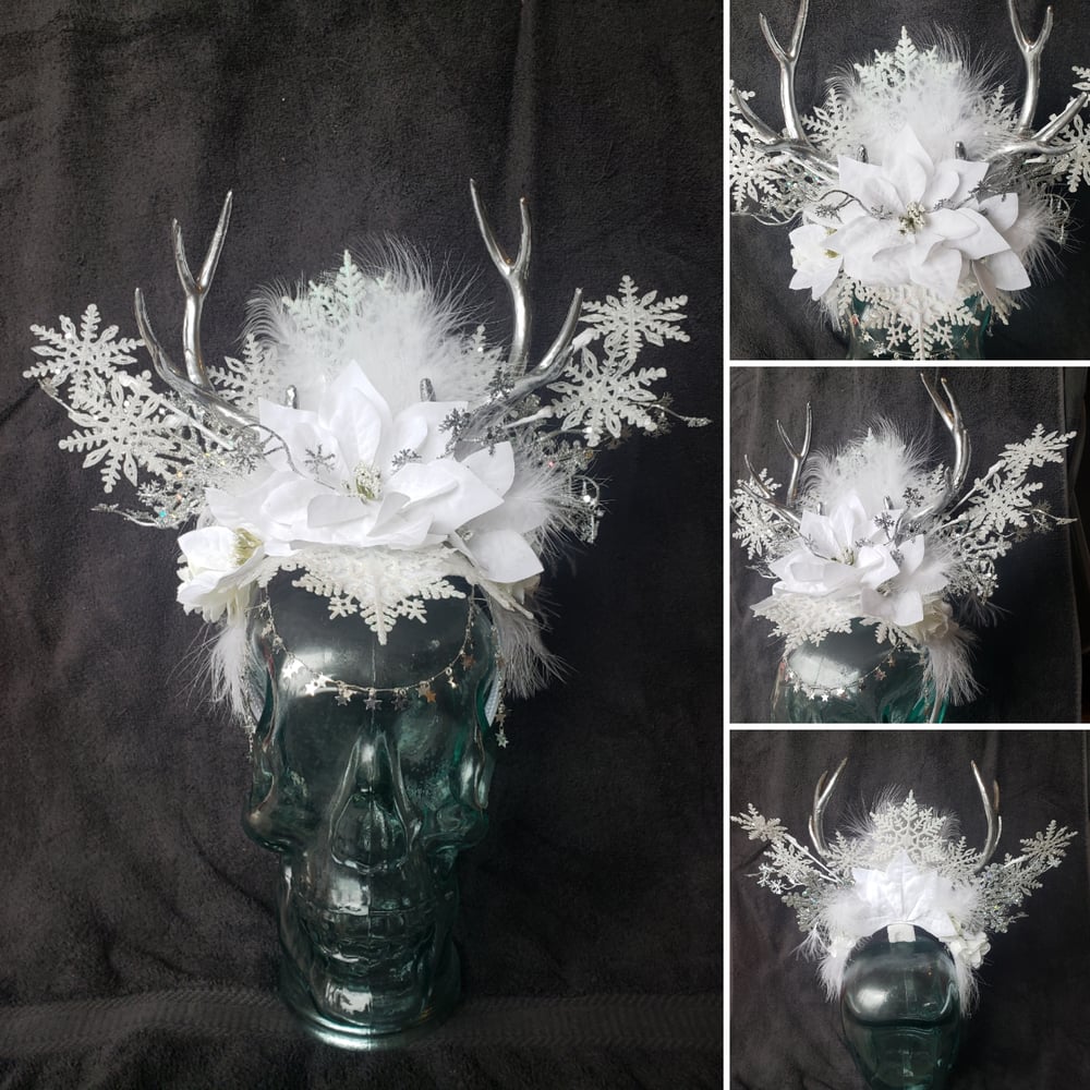 Image of Winter fawn antler crown
