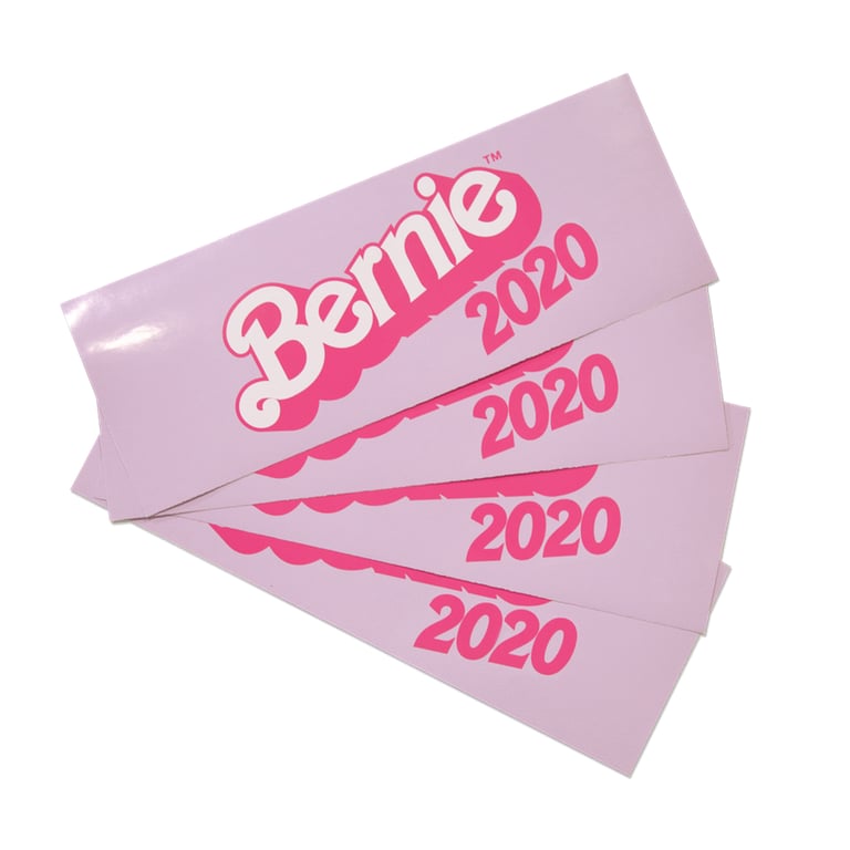 Image of Bernie Barbie Bumper Sticker 2020