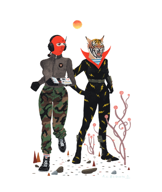 Image of Kid Delicious and Metra Kreptog - Battle Lords Print