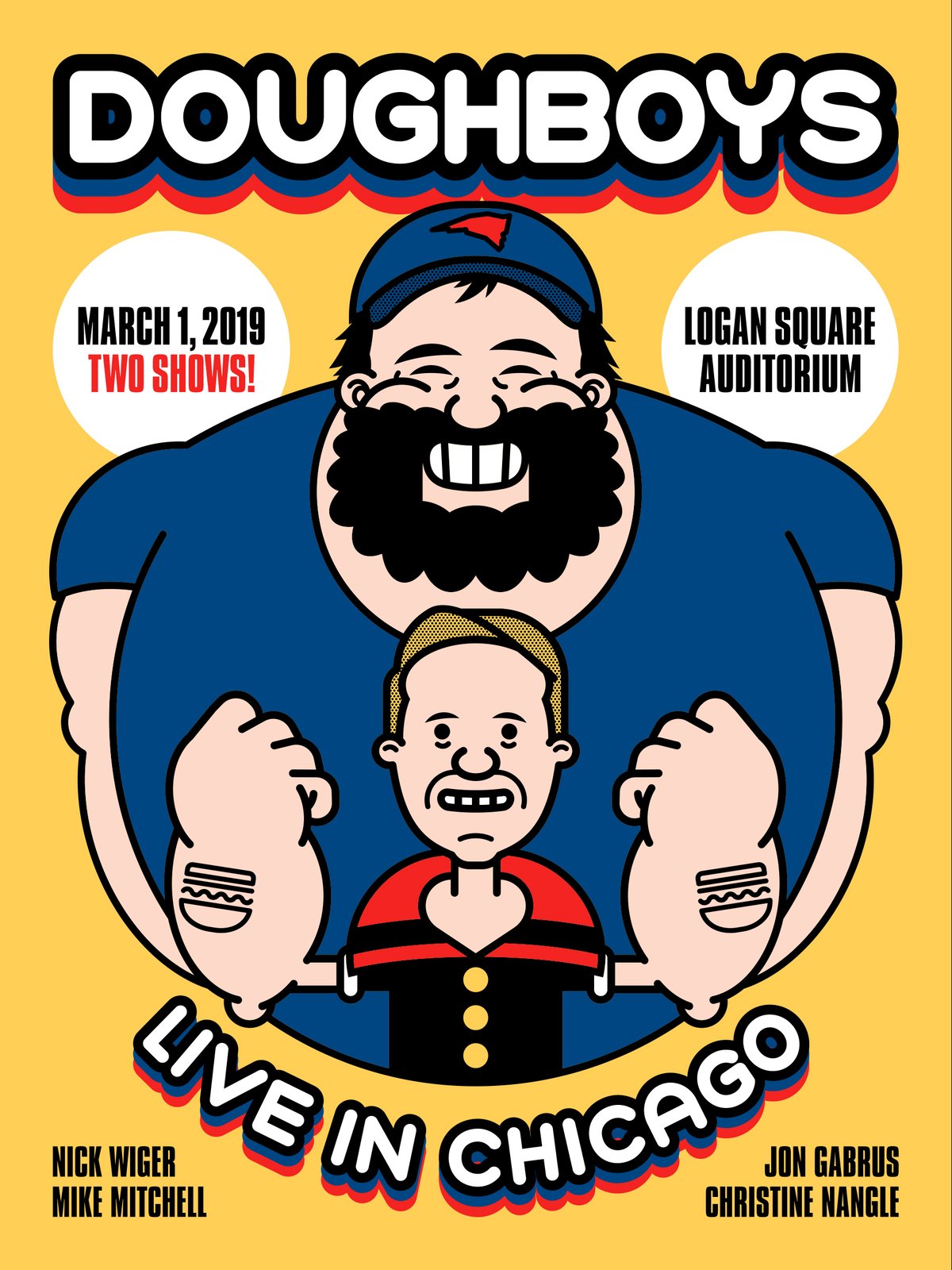 Doughboys LIVE in Chicago poster | one good eye