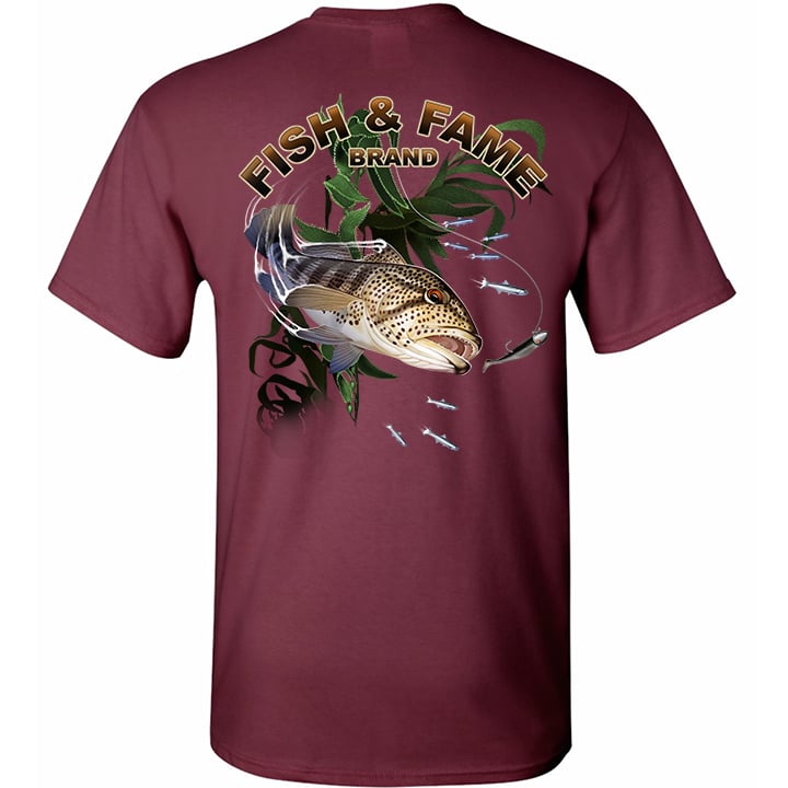 Image of Spotted Bay Bass Tee (maroon)