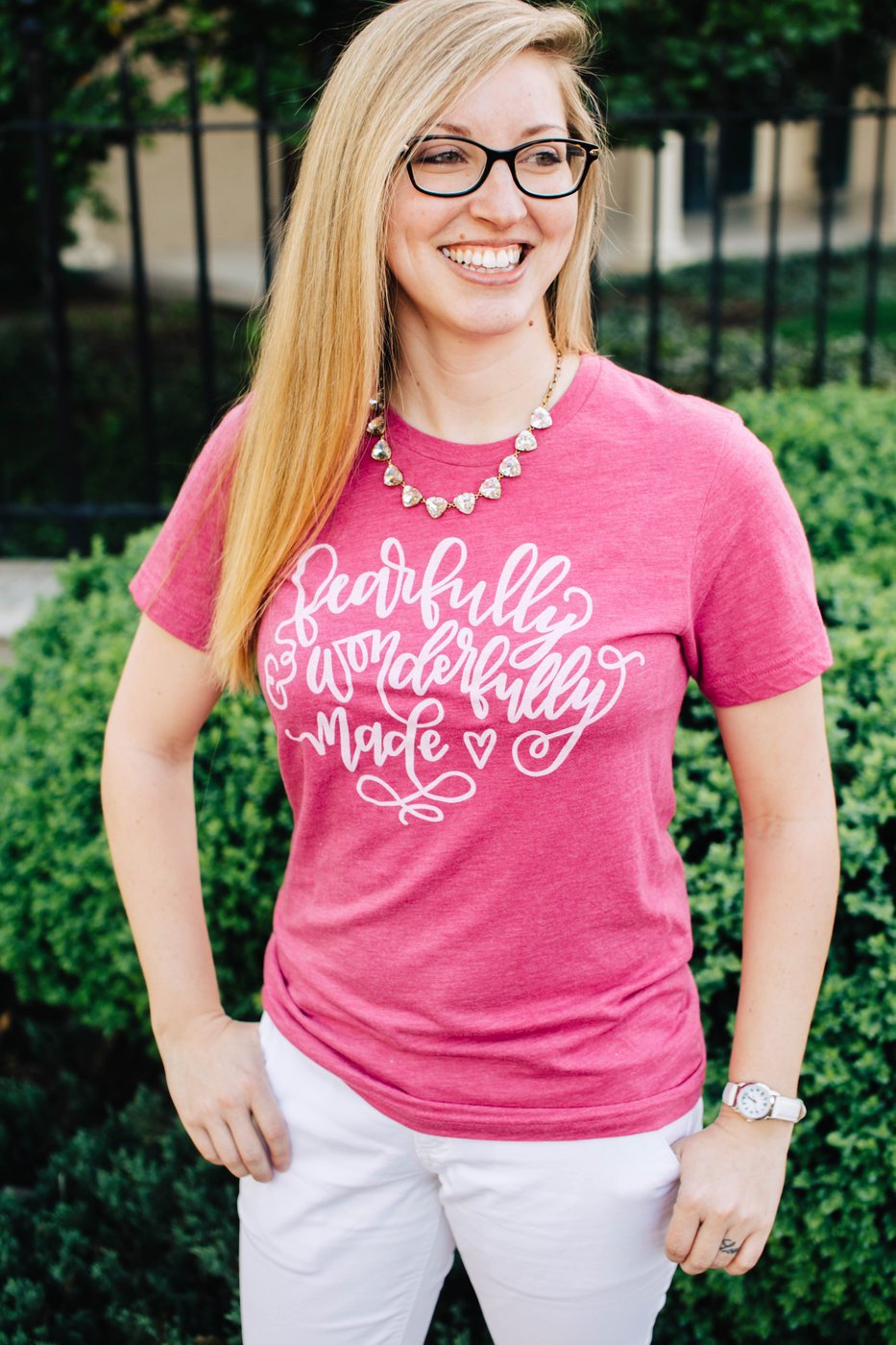 Image of Fearfully & Wonderfully Made (Berry Crewneck)