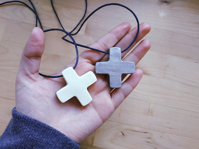 Image of Misato evangelion cross necklace