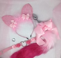 Pink fox 🦊 petplay set lace 🐾