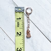 Image 4 of Full Buddha Dangle Chain Earrings (Single or Pair)