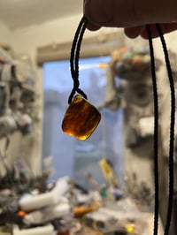 Image 3 of Cognac Amber time machine pendant 