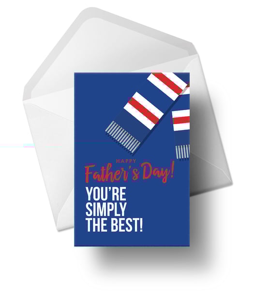 Image of Father's Day Card for Rangers Fans - LIMITED Quantity Available