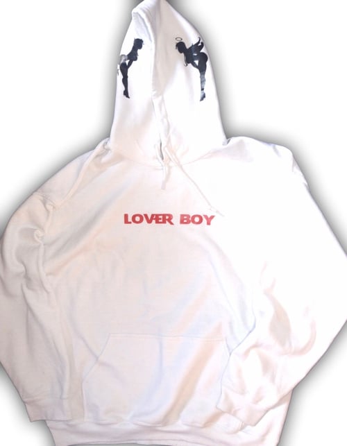 Image of “LOVER BOY” Hoodie # 1 (White)