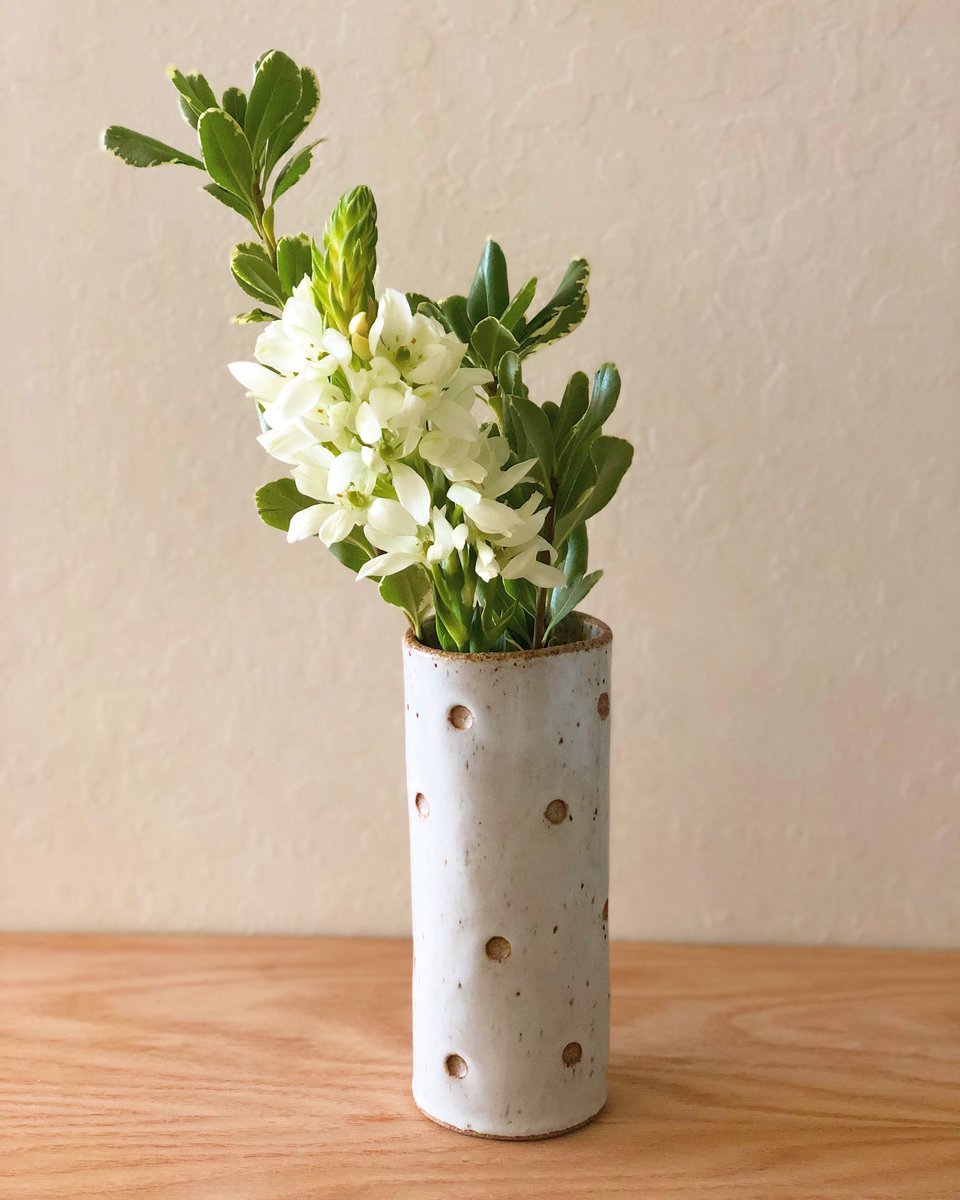 Dotted Cylinder Vase danvalber · pottery