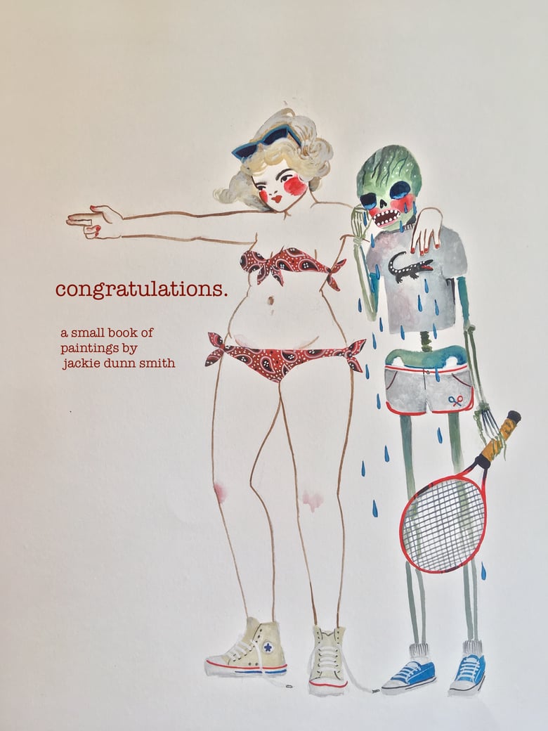 Image of Limited Edition Set Congratulations Book w Jean Shorts Giclée