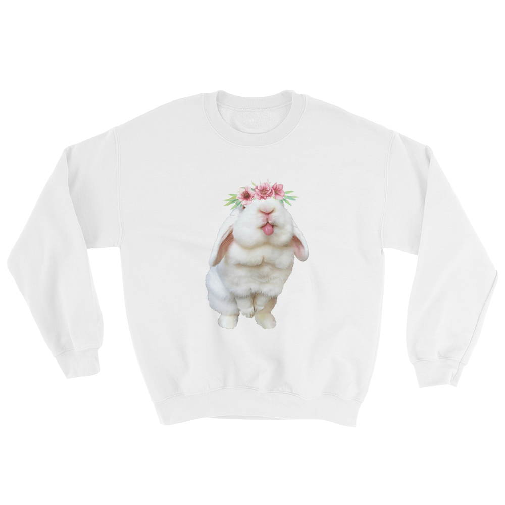 Image of Blanco 'Flower Crown' Crewneck Sweatshirt