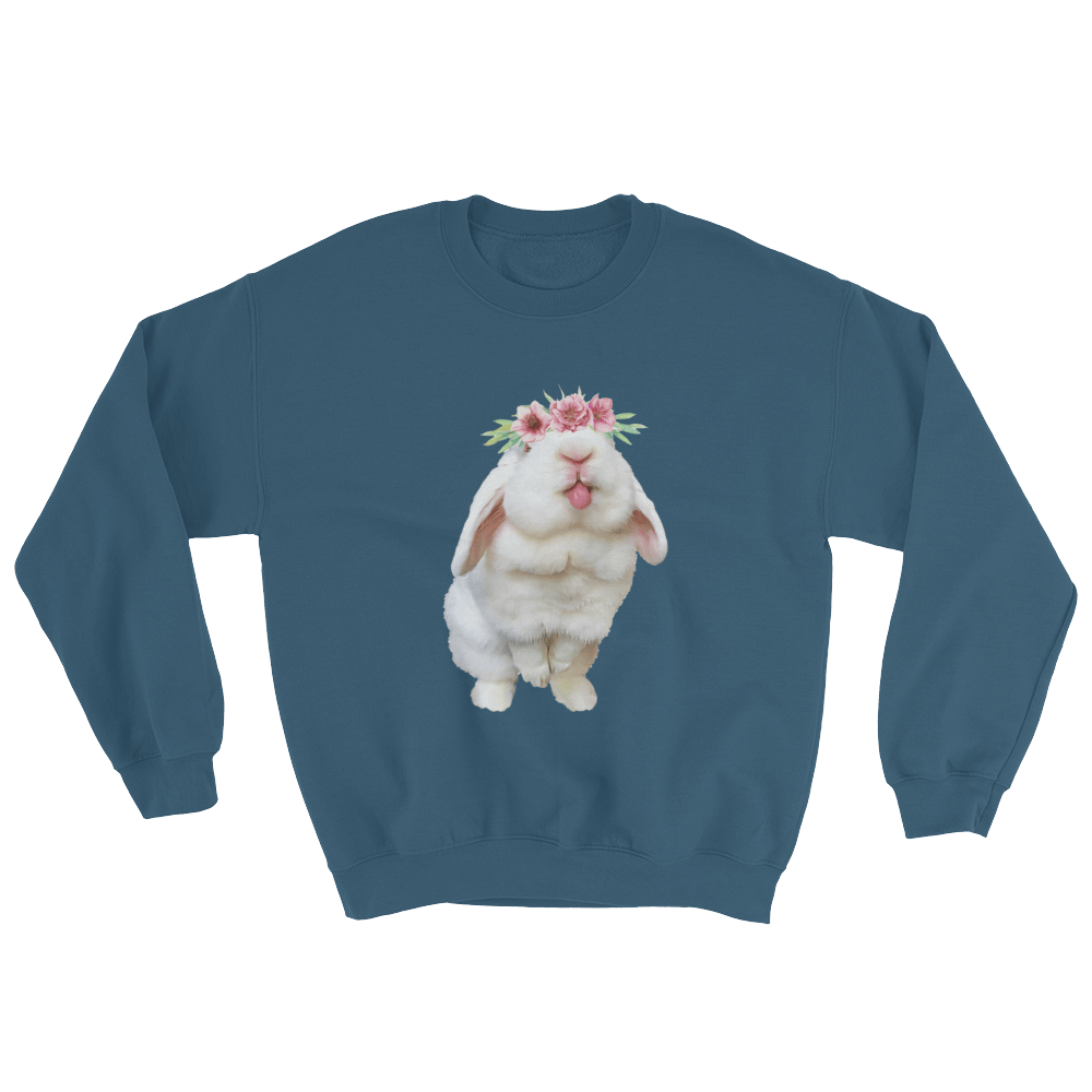 Image of Blanco 'Flower Crown' Crewneck Sweatshirt