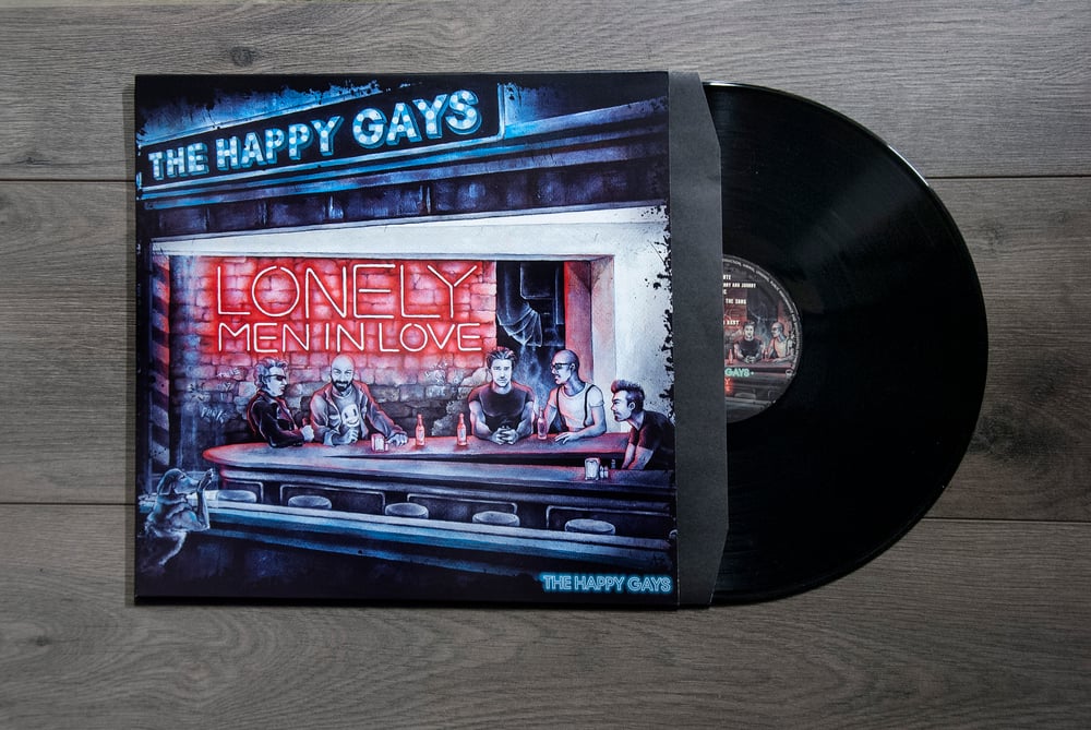 Image of THE HAPPY GAYS - Lonely Men In Love - LP version, CD included