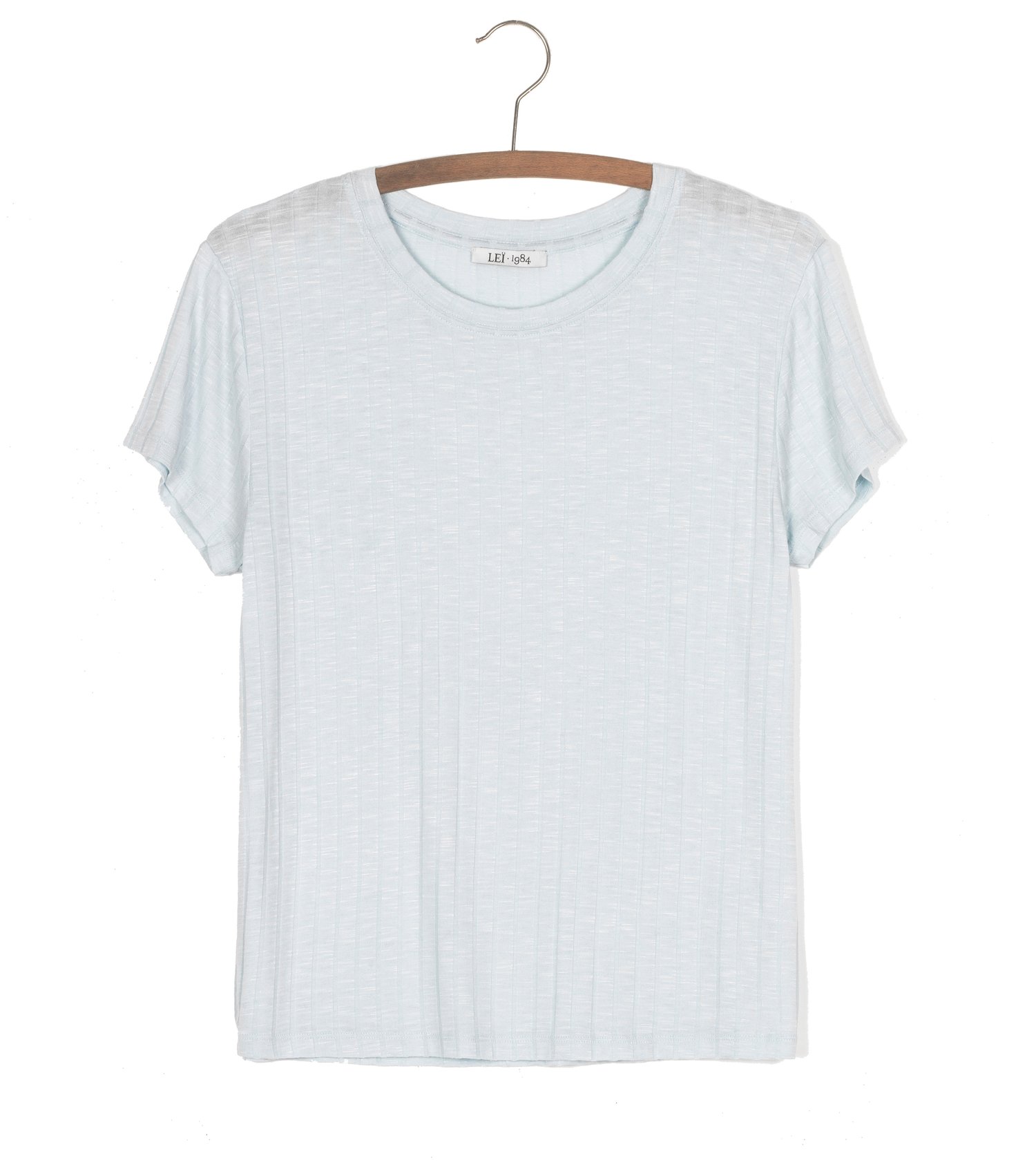 Image of Tee shirt côtes plates PRUNE 55€ -50%
