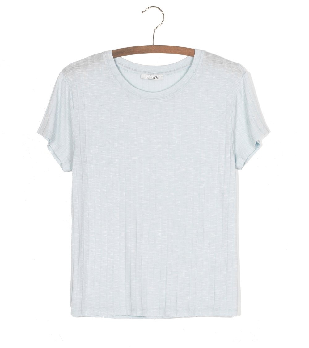 Image of Tee shirt côtes plates PRUNE 55€ -50%