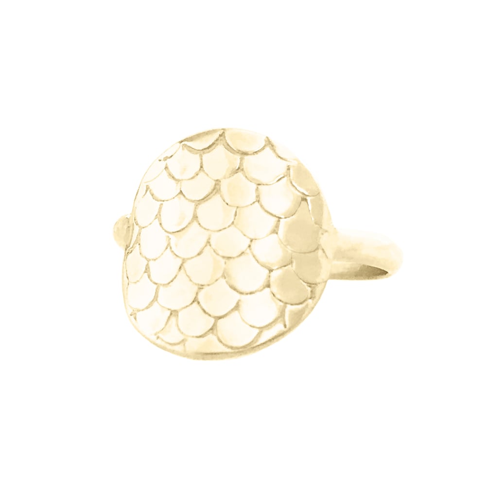NauticalWheeler — Mermaid Scale Ring Gold