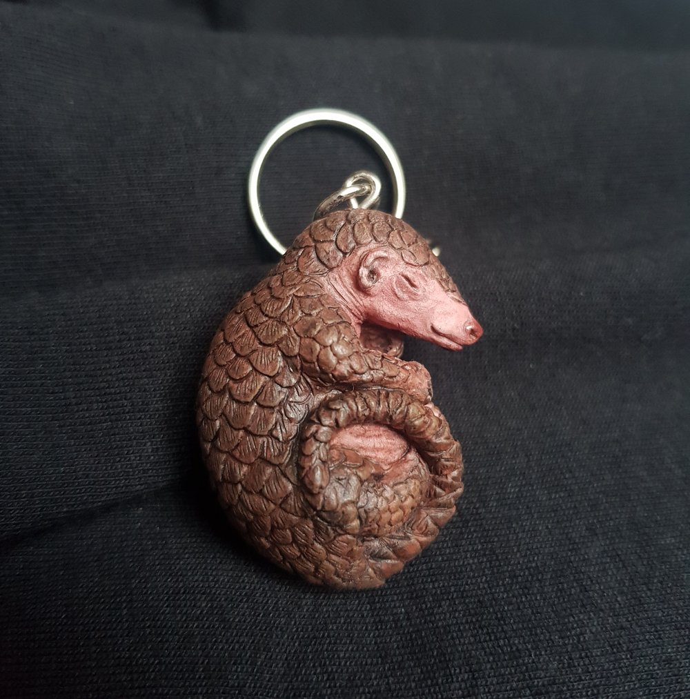 Image of Baby Pangolin Keyring