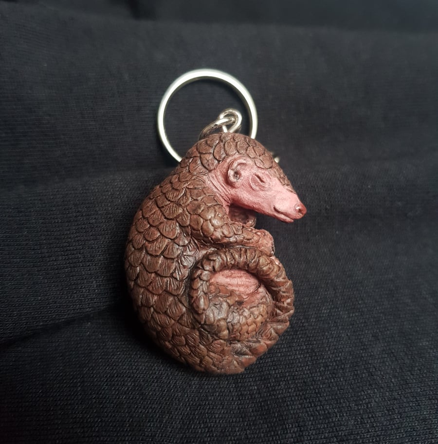 Image of Baby Pangolin Keyring 