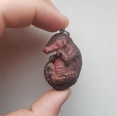 Image of Baby Pangolin Keyring 