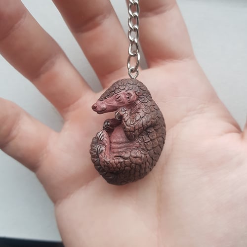 Image of Baby Pangolin Keyring