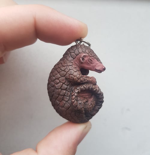 Image of Baby Pangolin Keyring