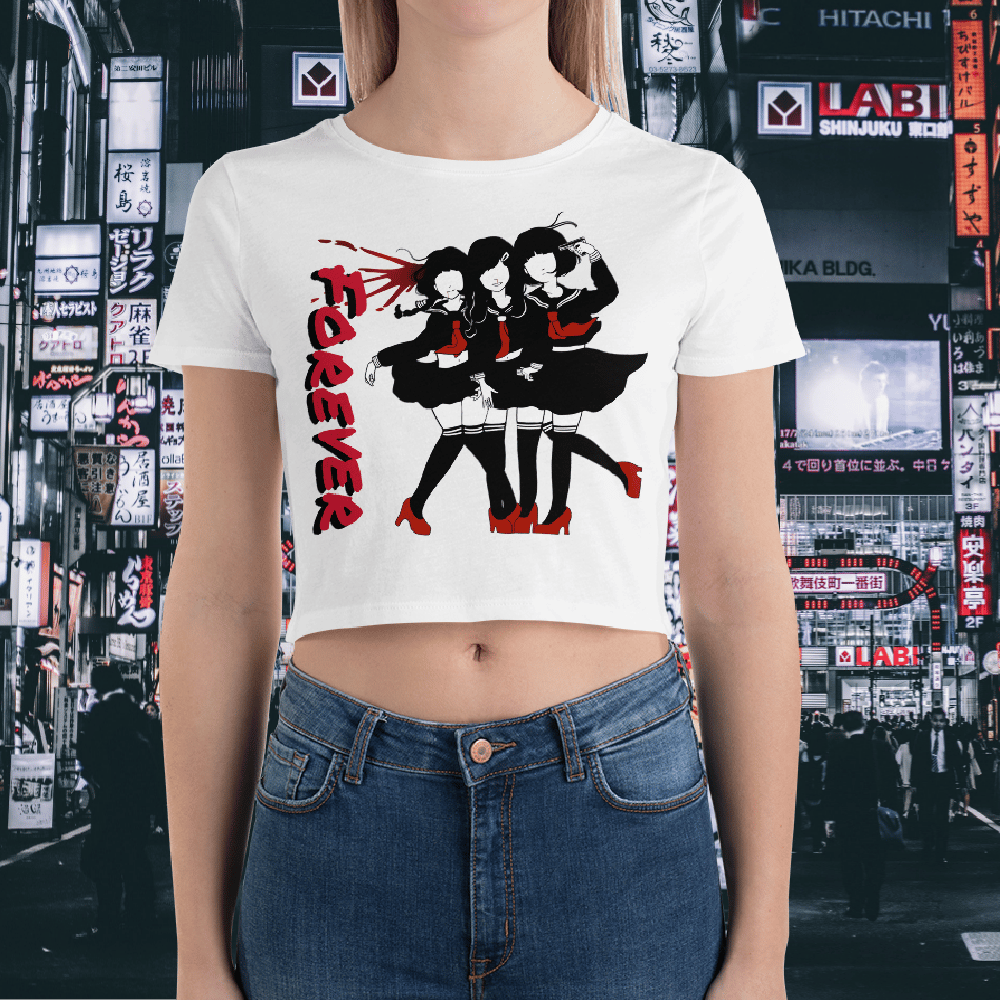 Image of 4ever X Riot cropped tees