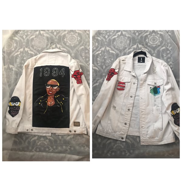 Image of Amber Rose Custom Jean Jacket 