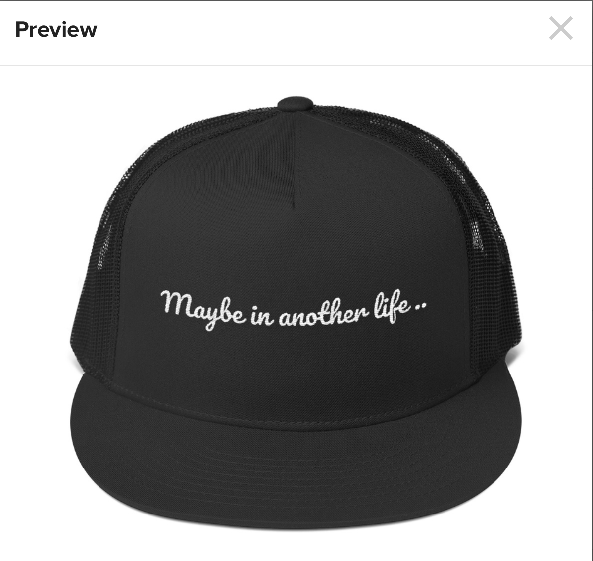 Image of Maybe in another life Hat
