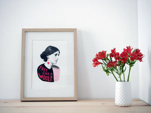 Image of FREE LIKE A WOOLF screenprint