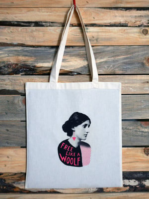 Image of FREE LIKE A WOOLF tote bag