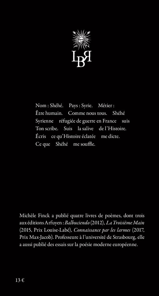 Image of "Poésie Shéhé Résistance" de Michèle Finck