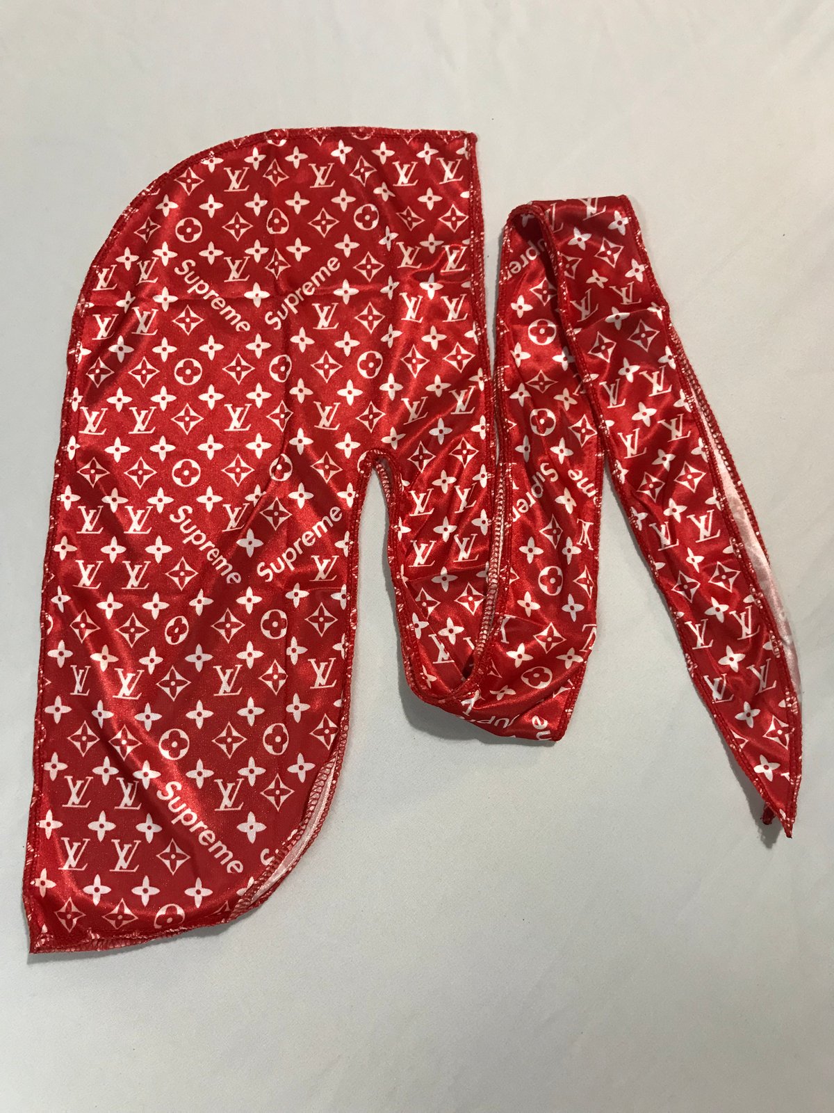 louis vuitton red supreme hoodie