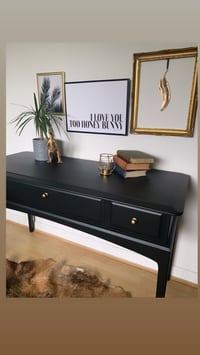 Image 2 of All black Stag mahogany desk/dressing table
