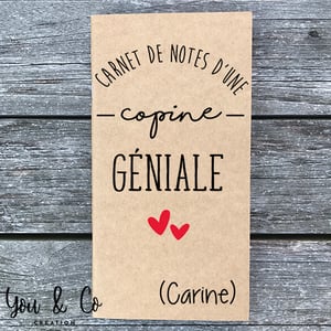 Image of Carnet Amitié personnalisable
