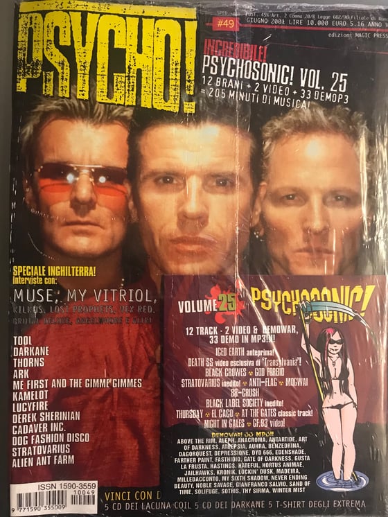 Image of PSYCHO! N. 49 (GIUGNO 2001) + CD PSYCHOSONIC! VOL. 25 - 1 SOLA COPIA DISPONIBILE - RARISSIMO!!!