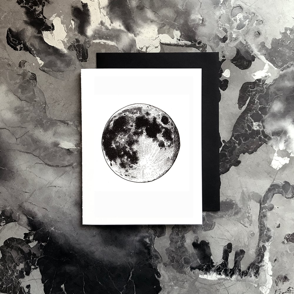 Image of Full Moon Card / Small Print