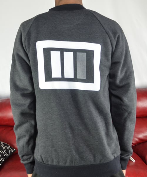 Image of Pong? Bomber Jacket Black/Grey ( white, white, grey) Think outside the box